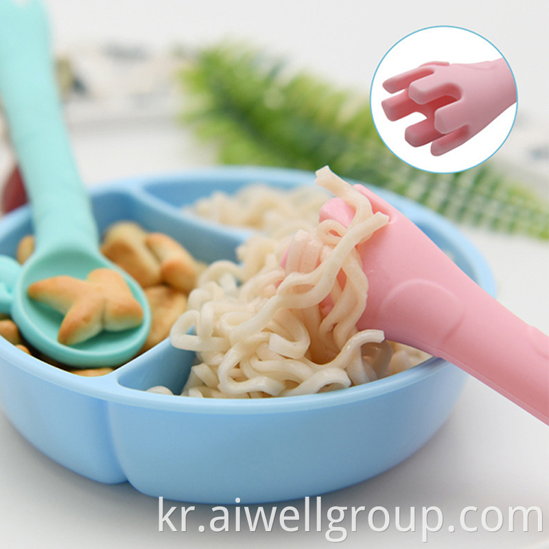 Silicone Spoon Fork Tableware Set